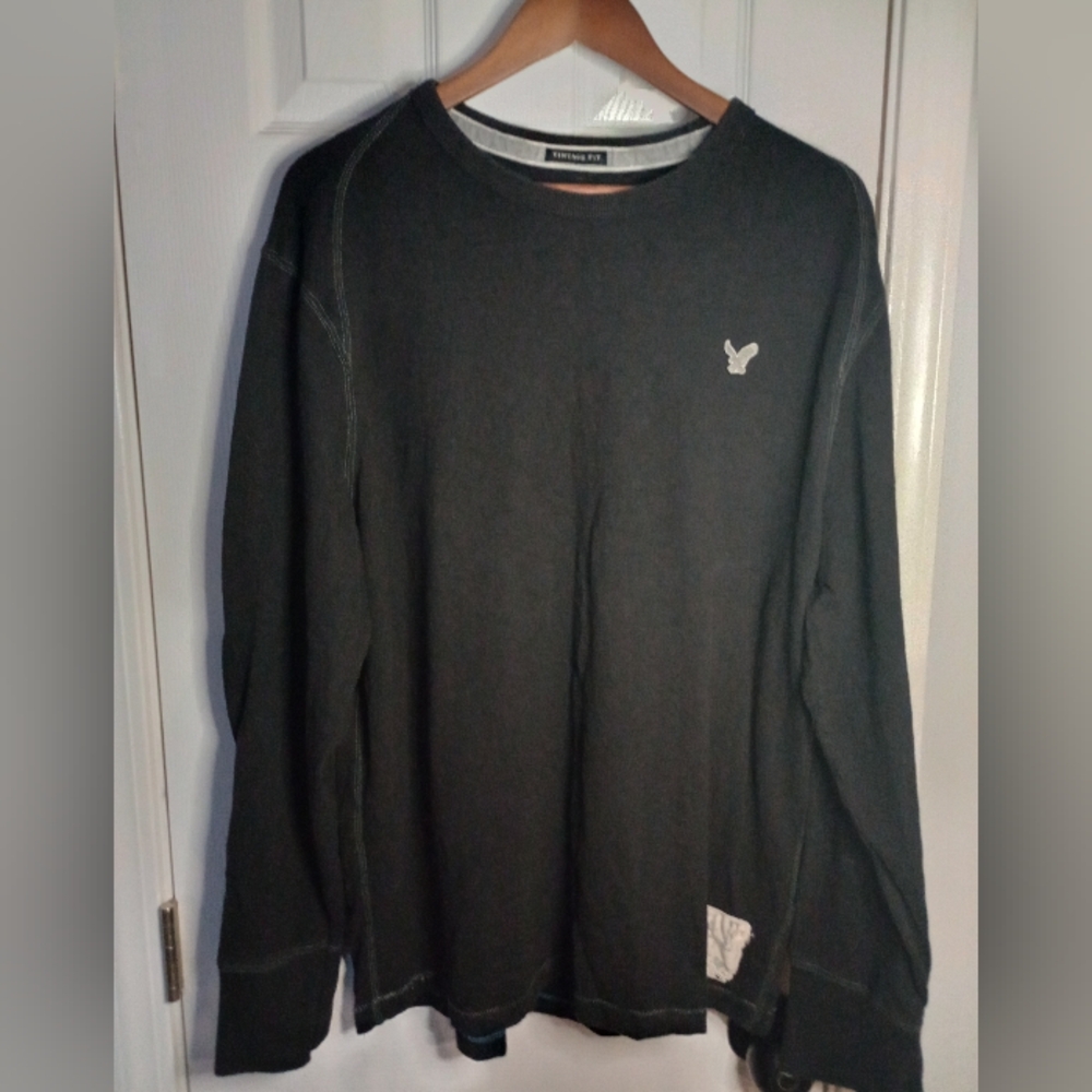 Men's Black Long Sleeve Shirt